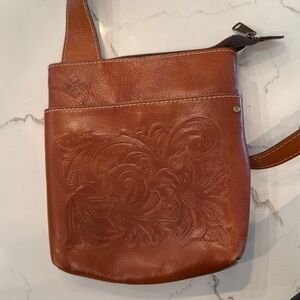 Patricia Nash Brown Embossed Crossbody Bag